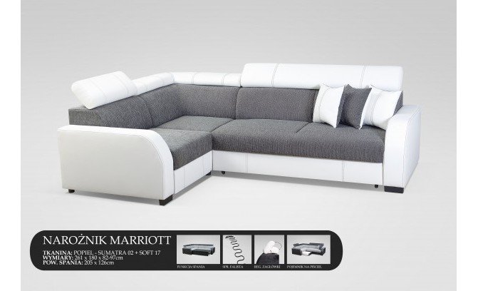 Stūra dīvāns MARRIOTT